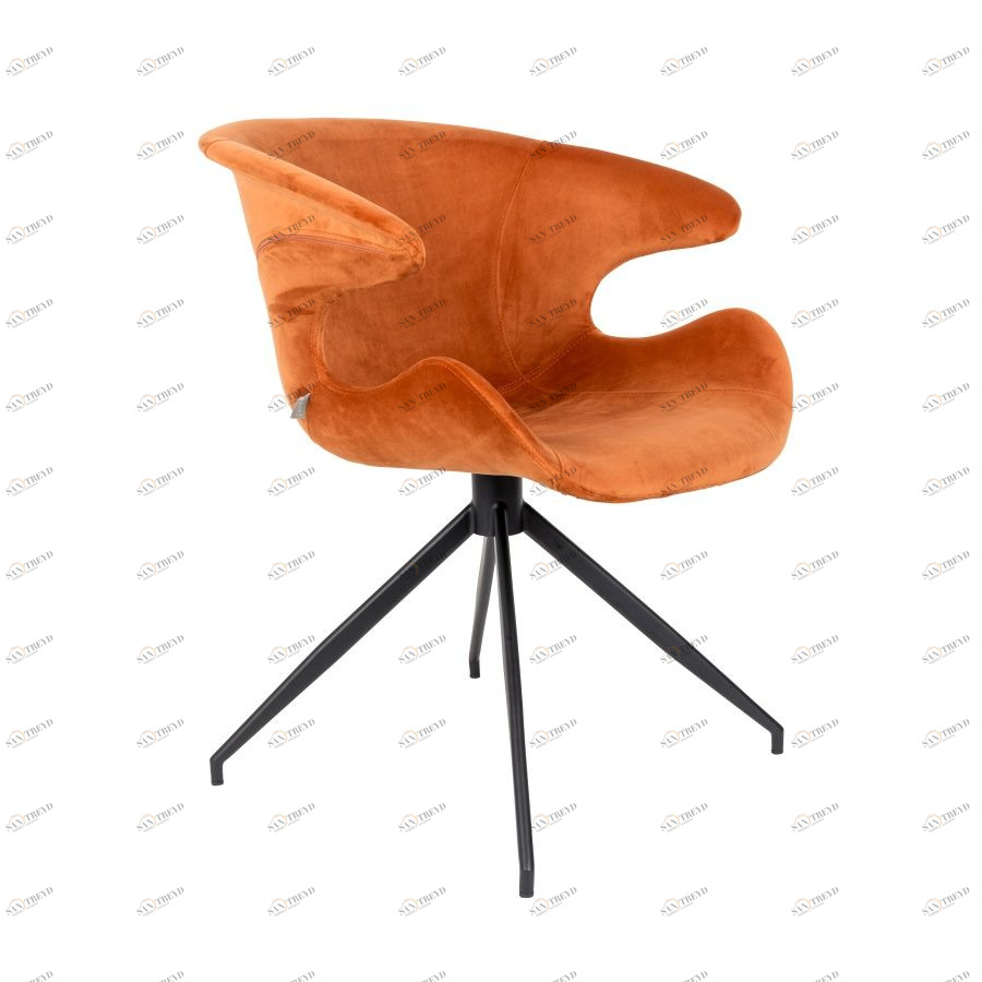 Кресло Mia оранжевое под бархат Zuiver 1200149