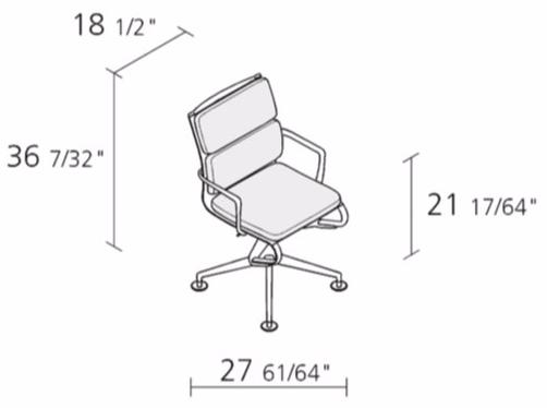 Alias Кресло офисное поворотное с 4-мя спицами и подлокотниками Frame sun-id-1362882 - Вид №5