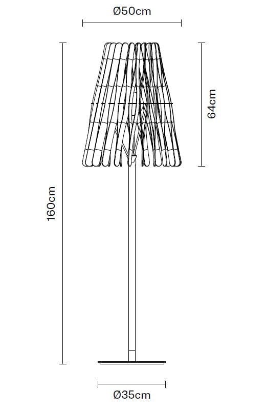 Деревянный торшер Fabbian STICK ARCH-00036485 - Вид №4