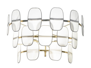 Настенный светильник из пергаментной бумаги