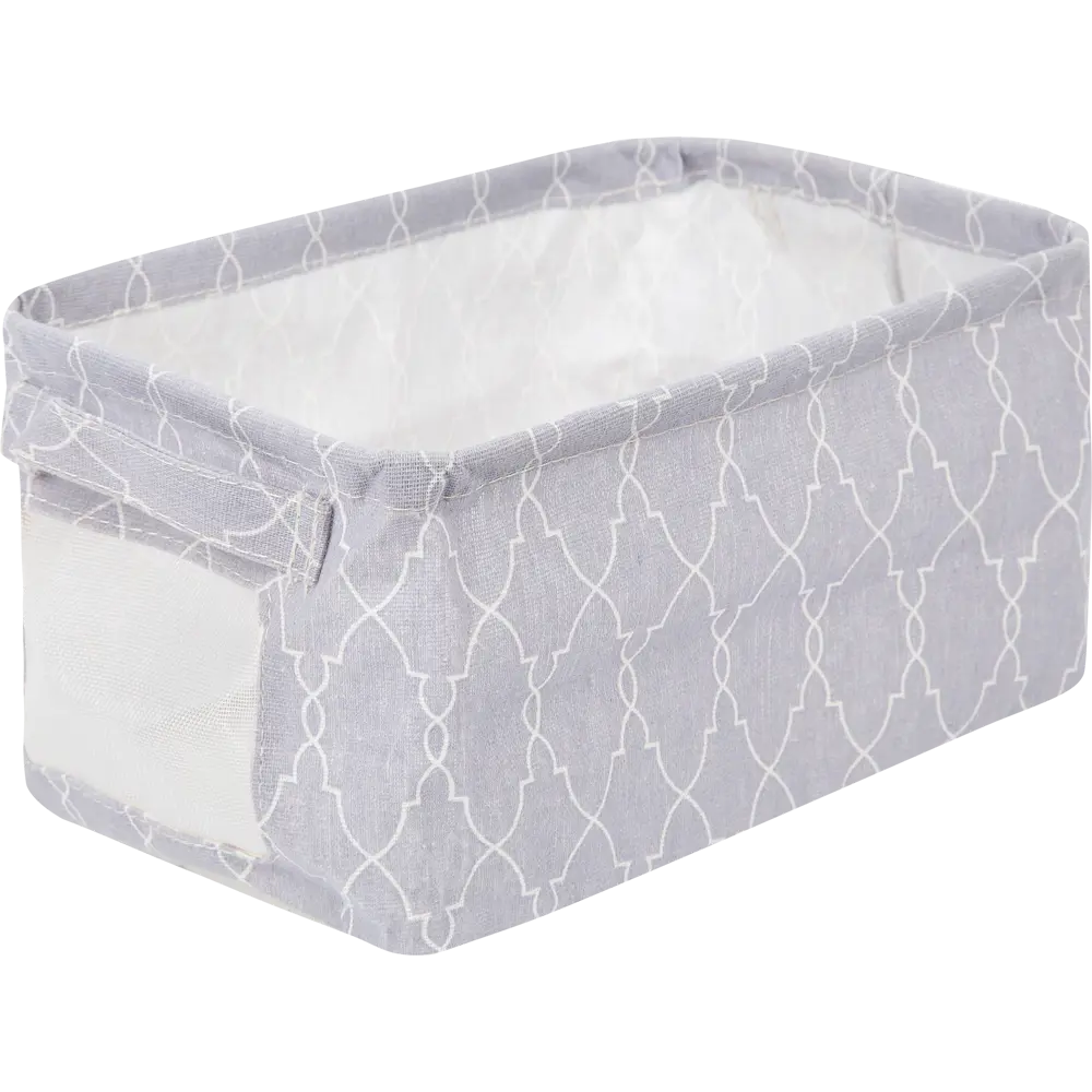 Короб складной Danish 18x27x15 см полиэстер цвет серый с ручками 82769462 STLM-2025299 Santreyd