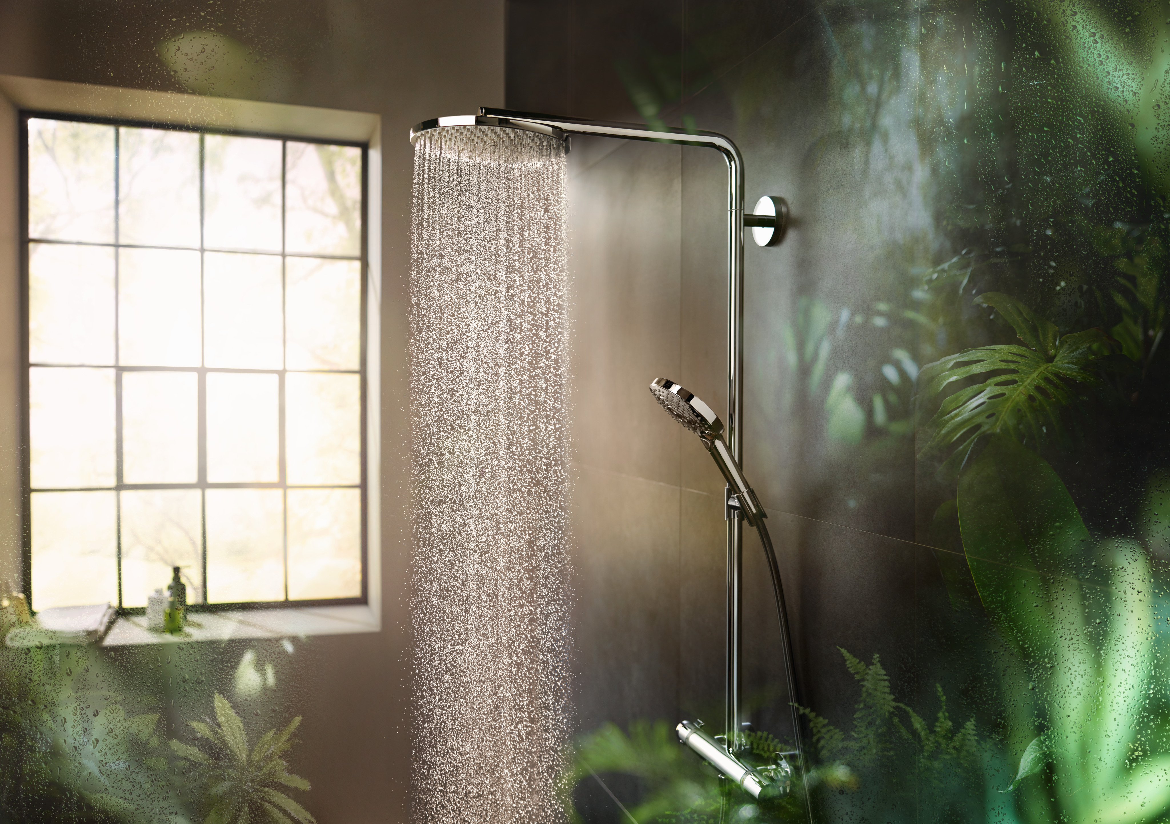 27633990 Raindance Select S Showerpipe 240 1jet PowderRain с термостатом Hansgrohe  - Вид №2