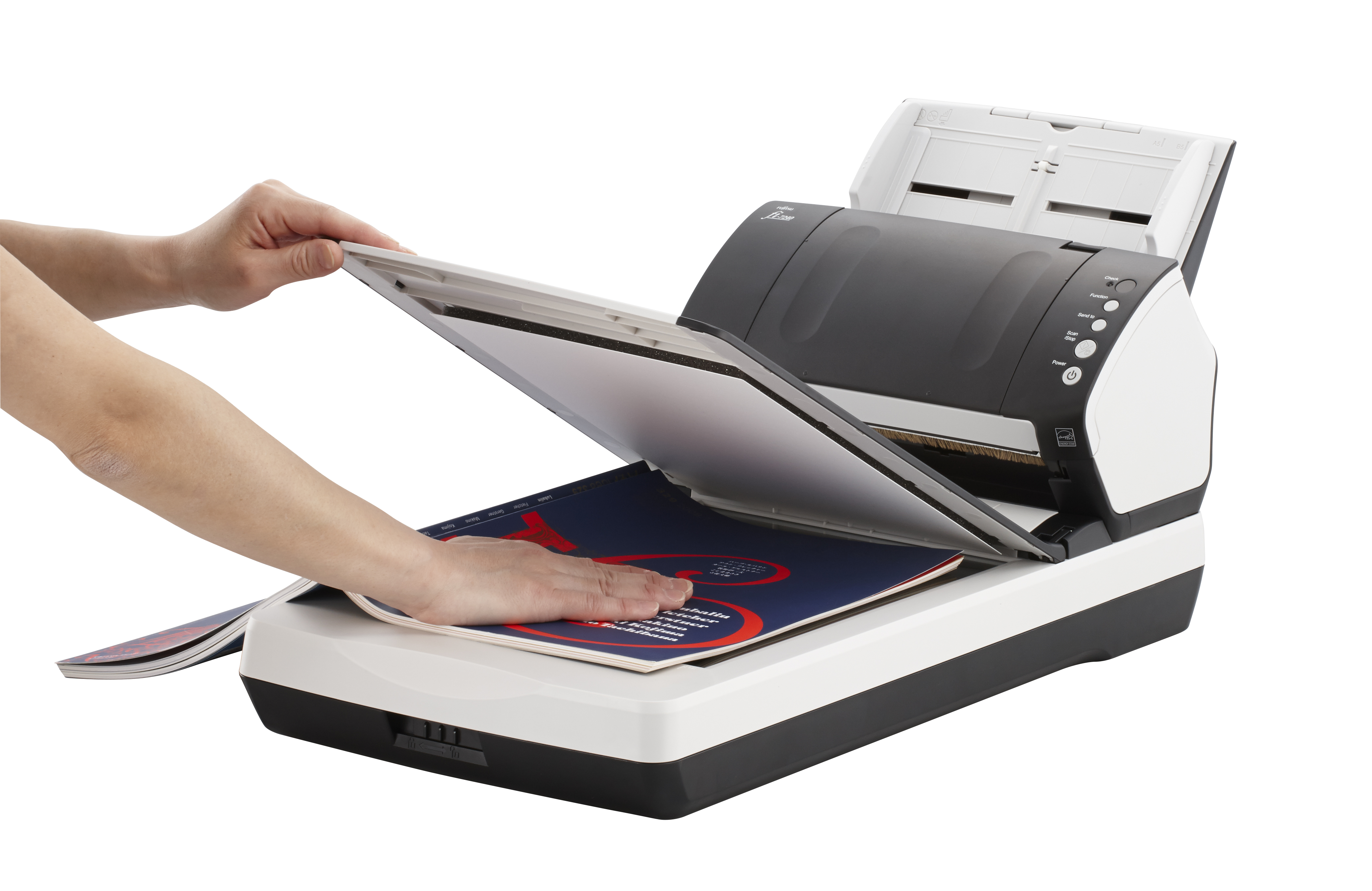 PA03670-B601 Fi-7240, document scanner, a4, duplex, 40 ppm, adf 80 + flatbed, usb 2.0 Fujitsu  - Вид №3