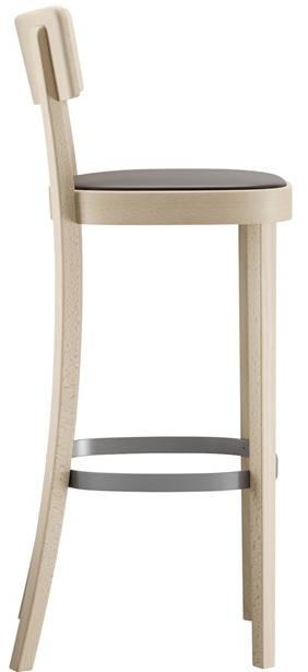horgenglarus Высокий табурет из бука со спинкой Classic 11-380 - Вид №3