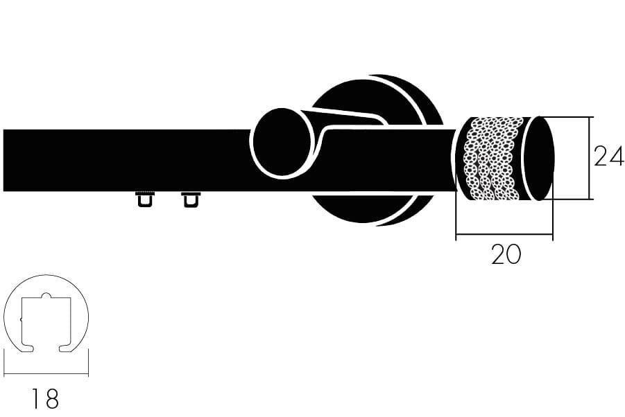 Алюминиевая карниз Frandoli Diamond ARCH-00094763 - Вид №2