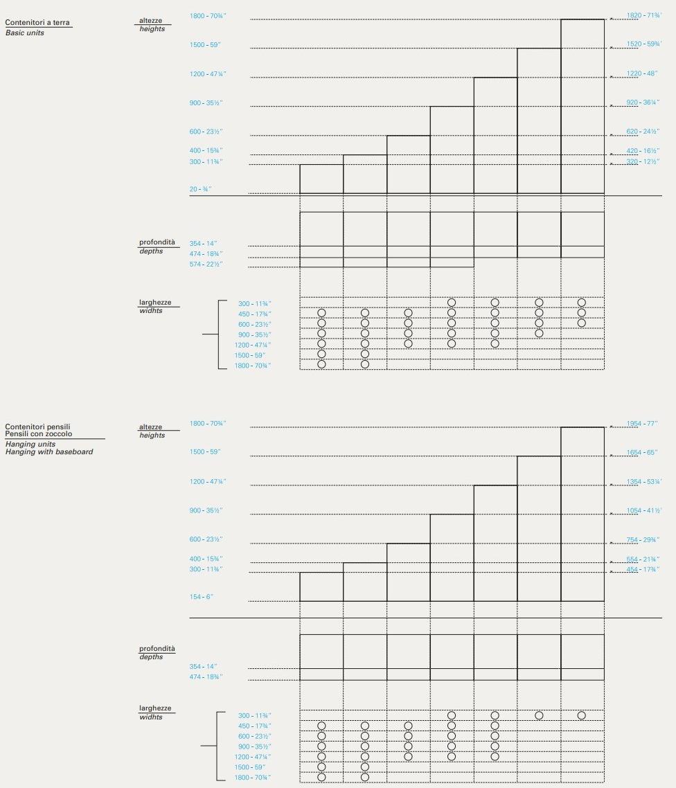 Lema Модульный подвесной буфет с распашными дверцами T030 sun-id-1505353 - Вид №10