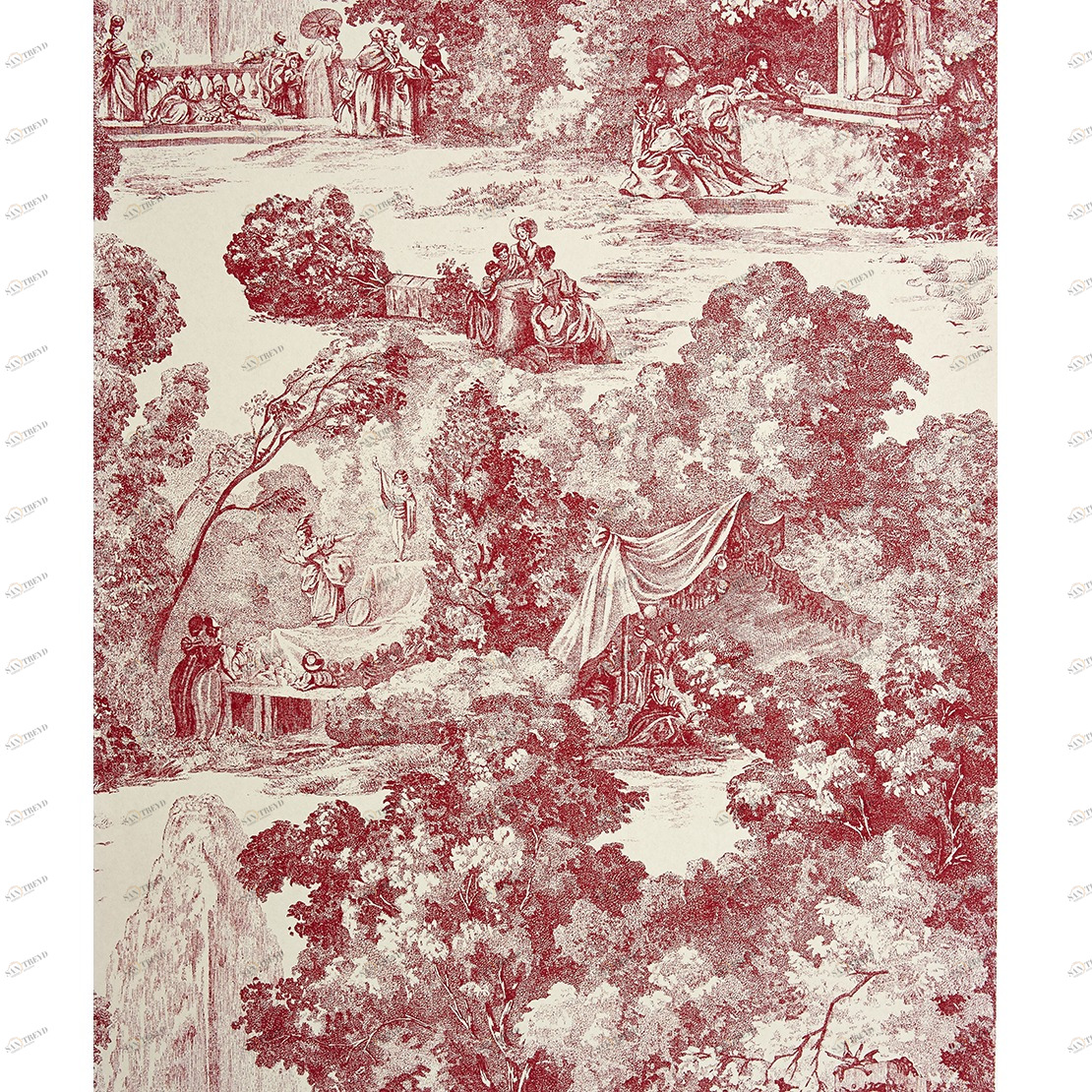 Рулон обоев CHANTILLY CHT22978112. Основа нетканый материал Casadeco