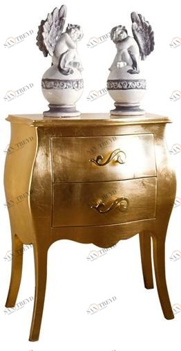 Barnini Oseo Прямоугольная прикроватная тумбочка из лакированной древесины с ящиками Sogni d'amore Sa54