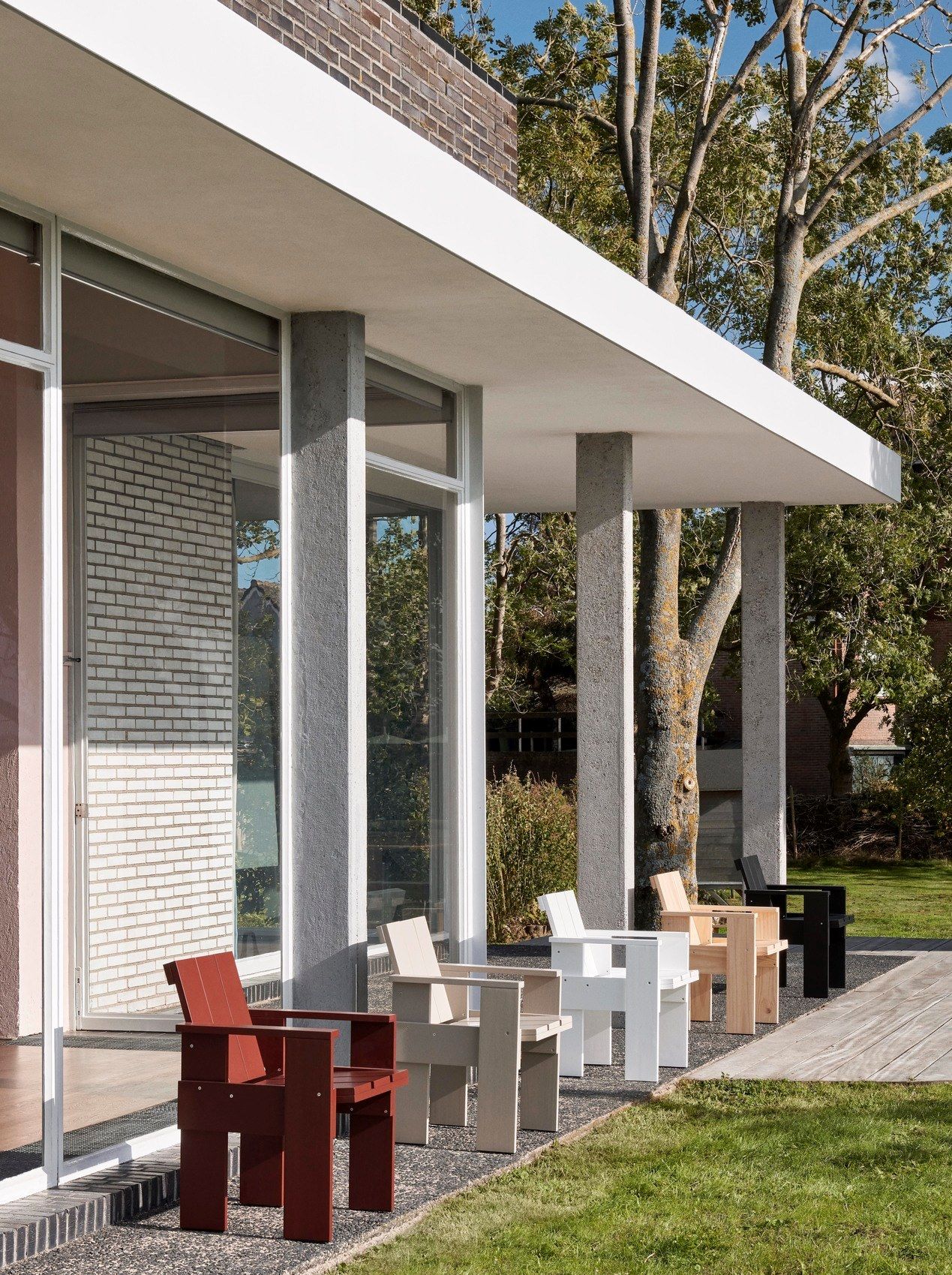 Сосновый садовый стул с подлокотниками Hay ящик ARCH-00028998 - Вид №3