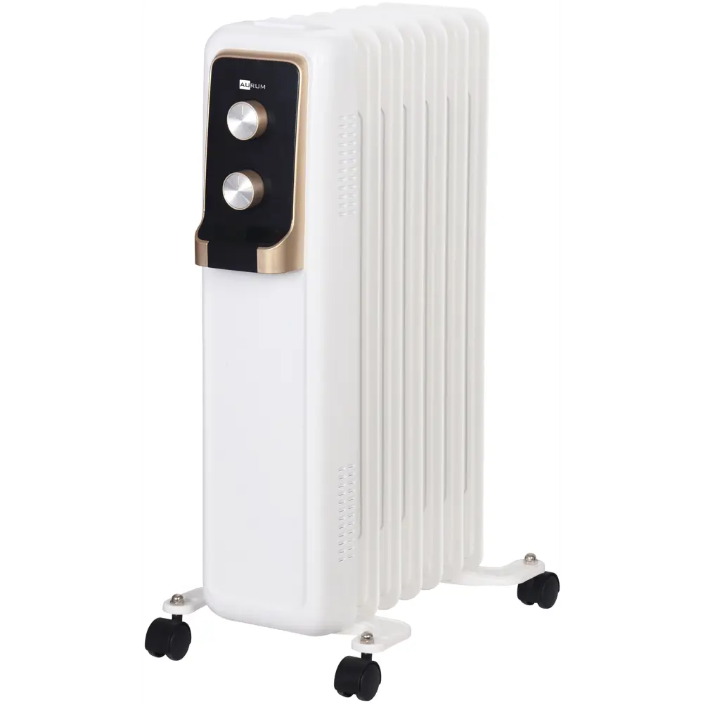 Масляный обогреватель Aurum AOR-715-TMC с механическим термостатом 1500 Вт 7 секций цвет белый STLM-2012514 - Вид №1