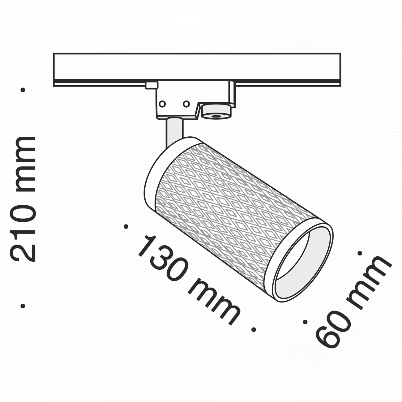 Трековый светильник черный TR011-GU10 TECHNICAL SINGLE PHASE TRACK SYSTEM 00-3956226 Черный  - Вид №1