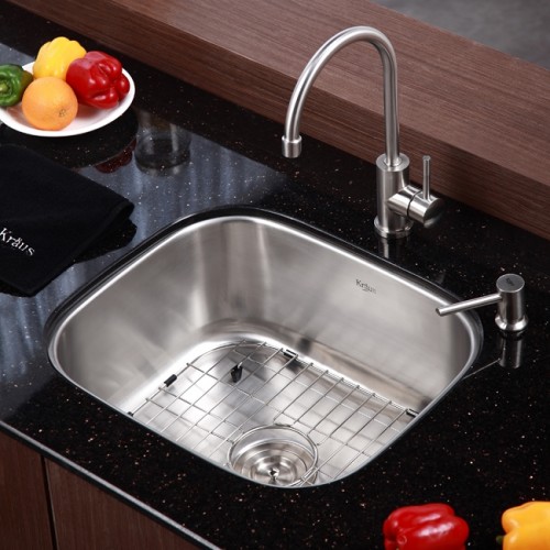 KBU11-KPF2160-KSD-33SN Мойка кухонная прямоугольная Krausru  - Вид №13