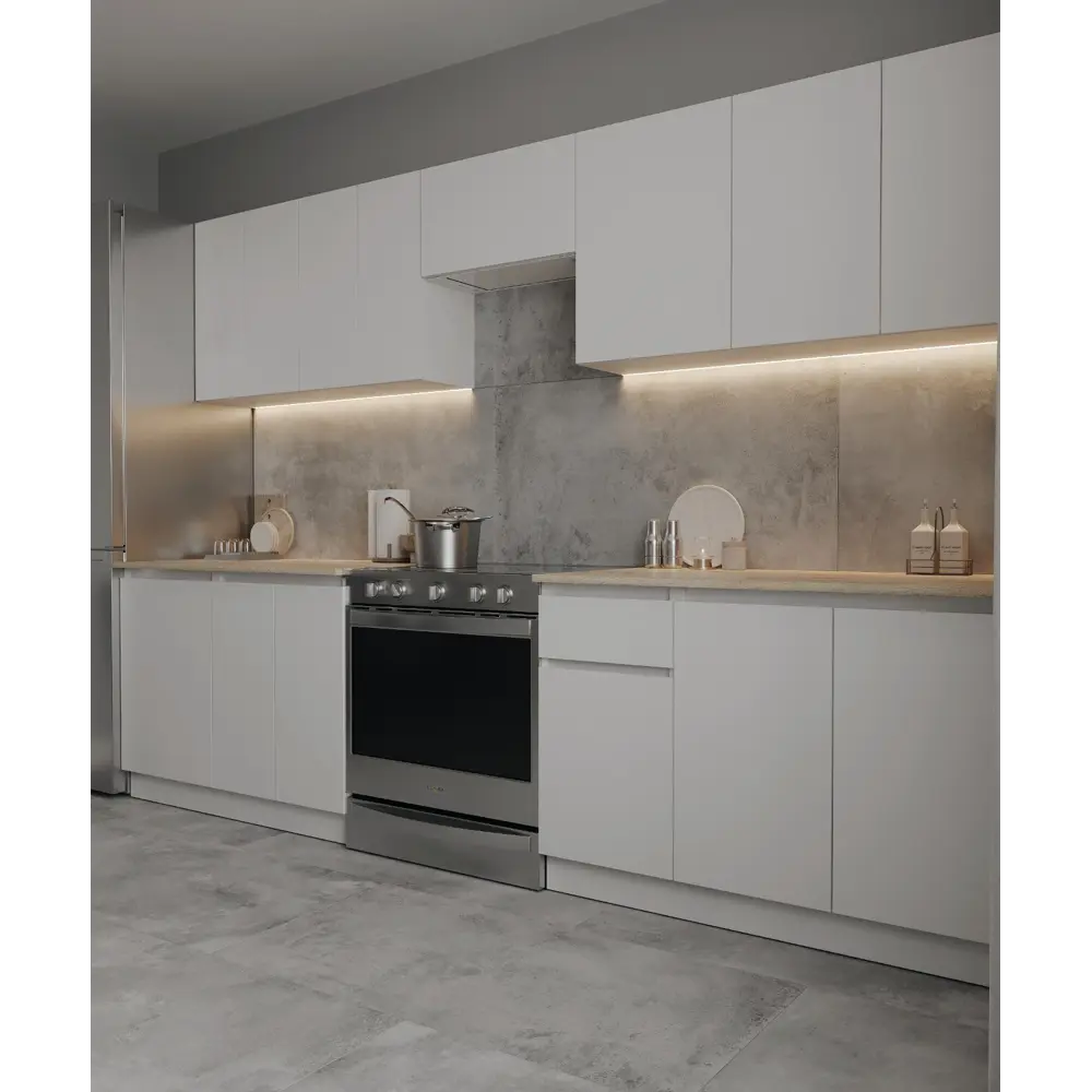 Кухонный шкаф навесной над вытяжкой Миус 60x33.8x29 см ЛДСП цвет белый 89387896 STLM-2163238 Santreyd - Вид №8