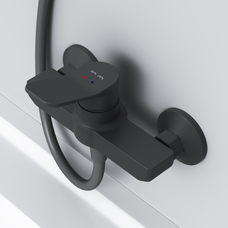 F85A20022 смеситель для душа черный шт. AM.PM X-Joy  - Вид №2