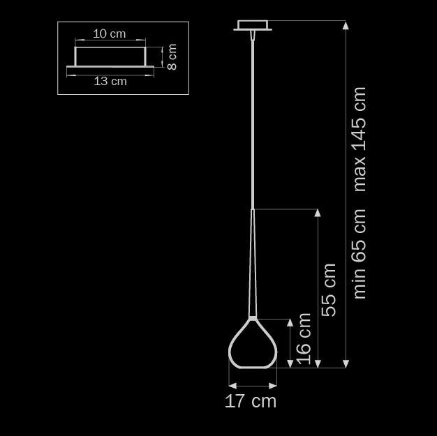 Подвесной светильник Lightstar Forma 808117 LIGHTSTAR FORMA 070498 Черный - Вид №1
