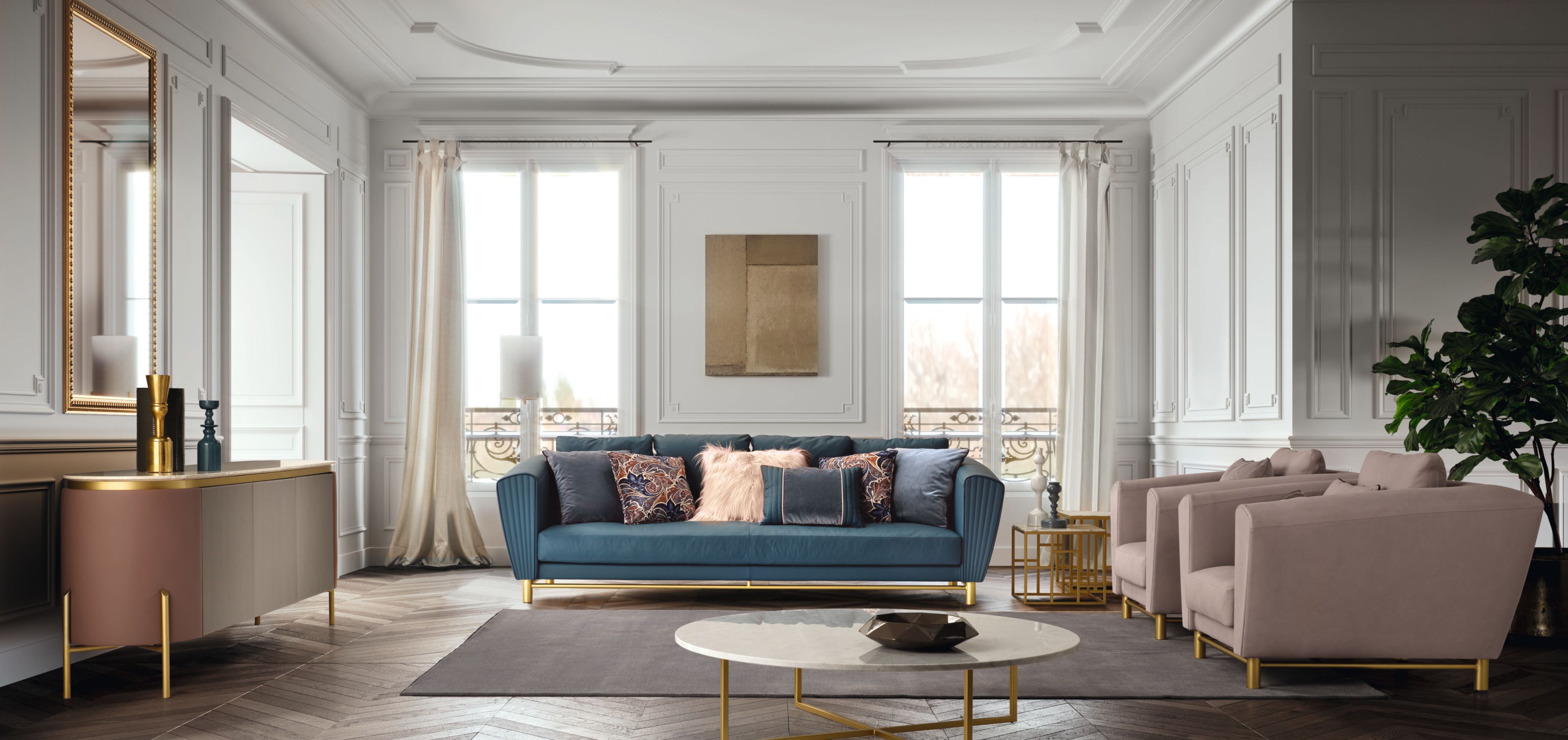 Диван из ткани или кожи Former In Italia REBEL ARCH-00104845 - Вид №1