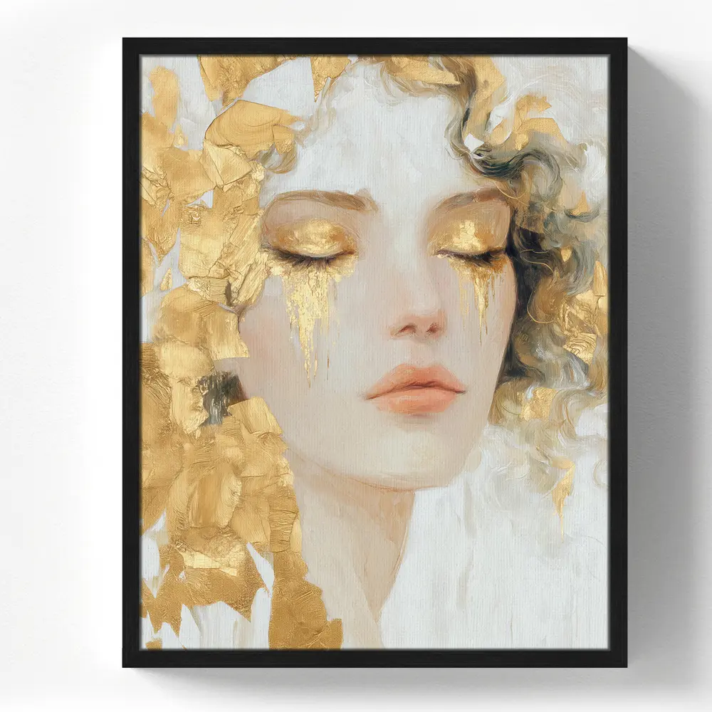 Картина в раме Девушка с золотом 40x50 см цвет разноцветный POSTERMARKET STLM-2169319