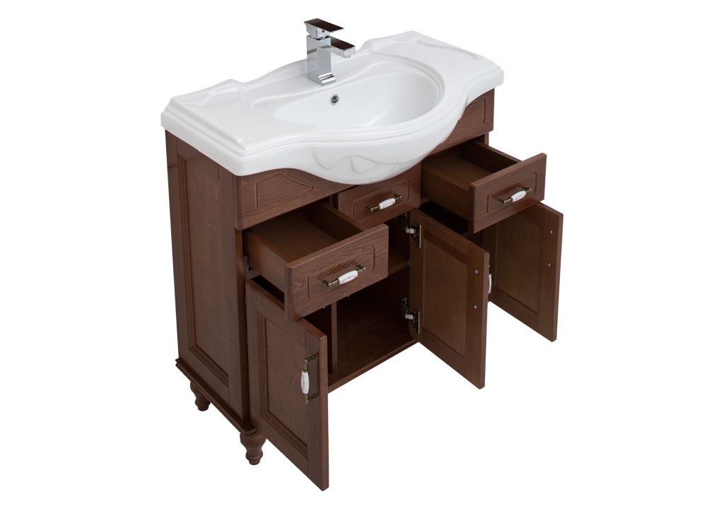 Мебель для ванной Aquanet Амелия S 85 орех 00234651 - Вид №3