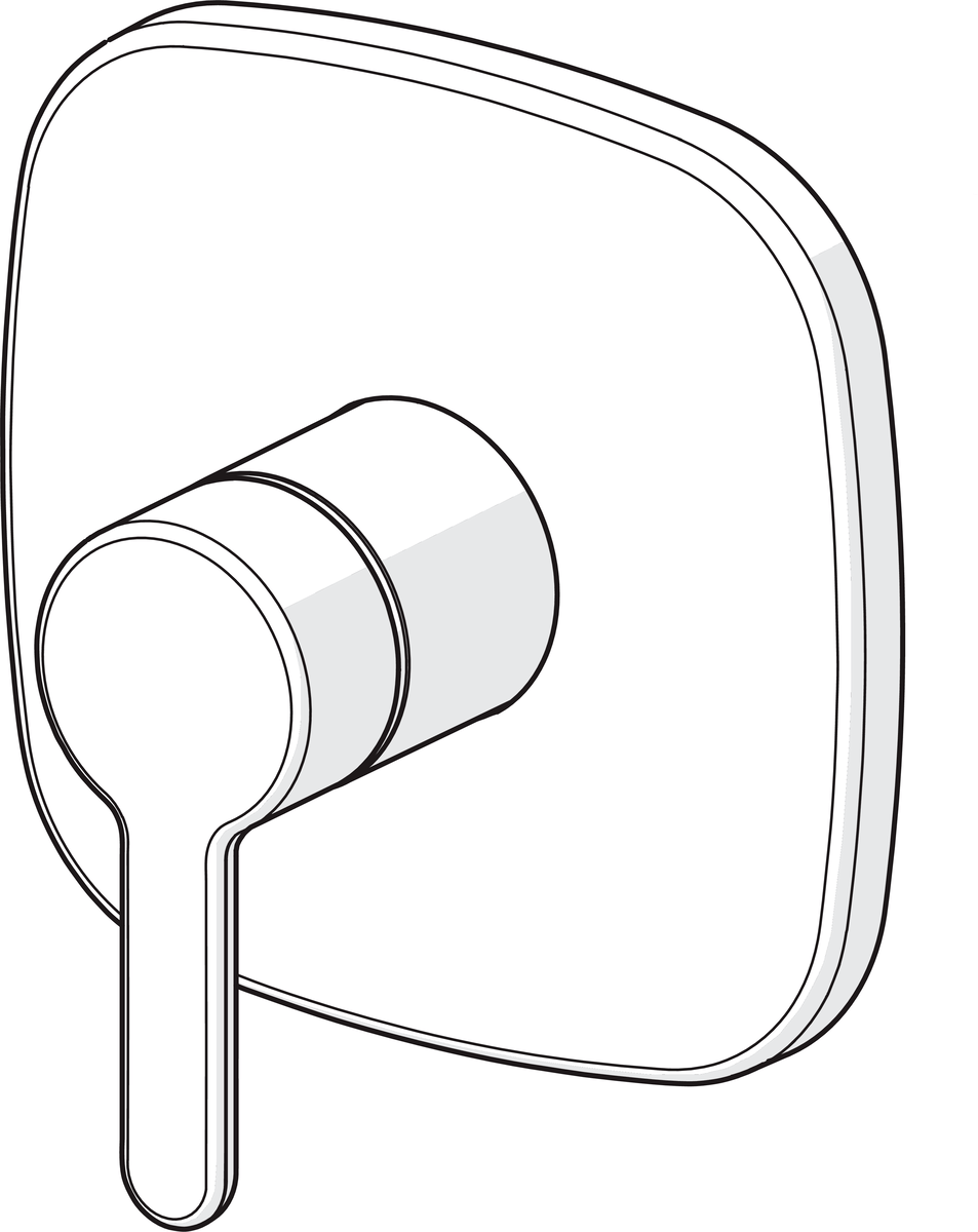 Oras 3087 Панель смесителя для душа 3087 Inspera Хром  - Вид №2