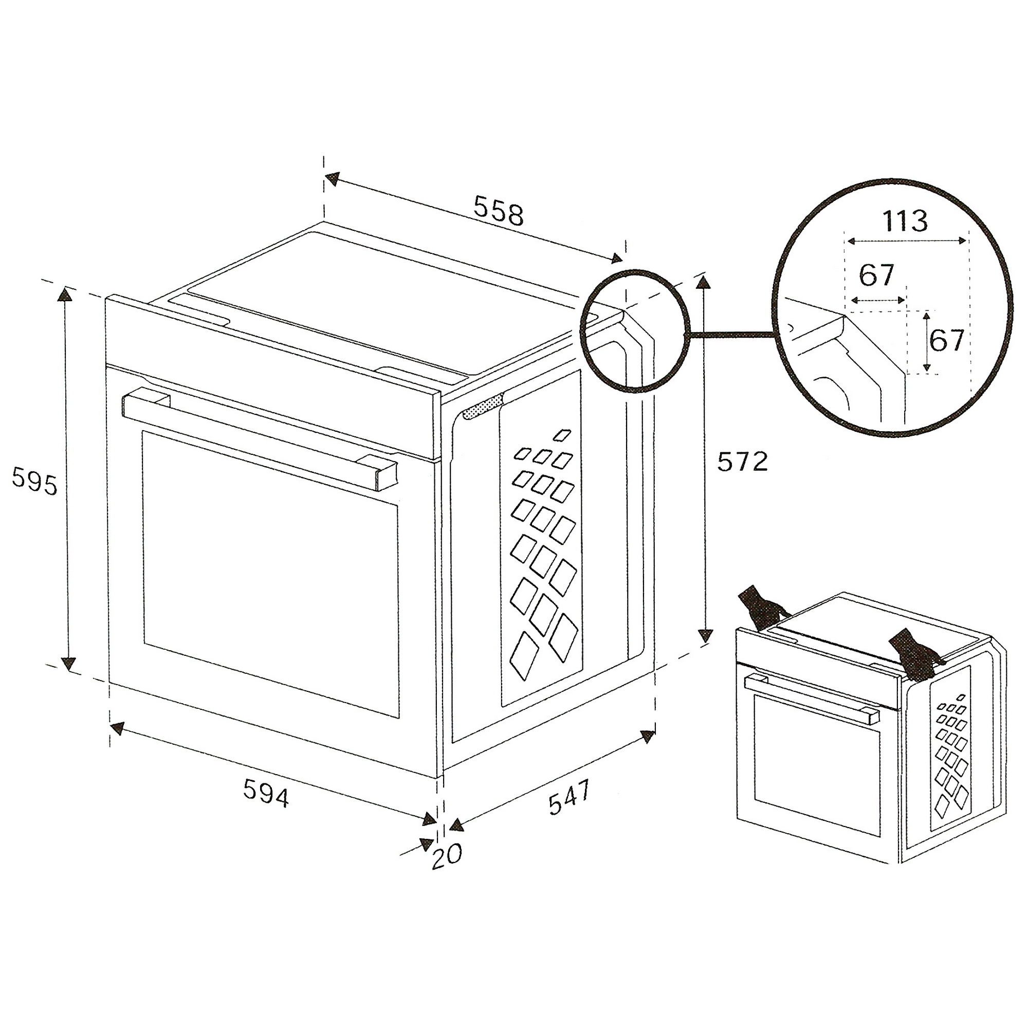 9116861 Электрический духовой шкаф Beko BBIS143N0W белый STDN-0074936 - Вид №11