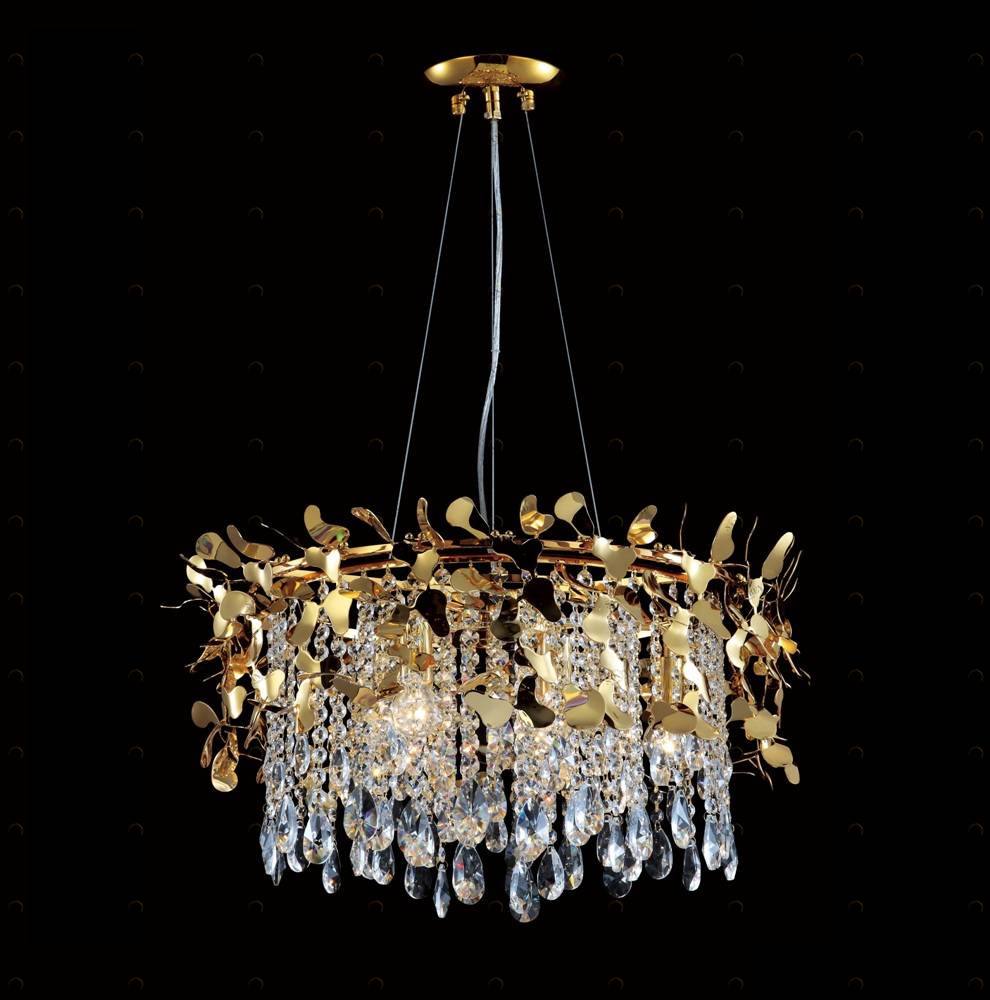 Подвесная люстра Crystal Lux Romeo SP6 Gold D600 CRYSTAL LUX ДИЗАЙНЕРСКИЕ, ROMEO 058050 Золотой 