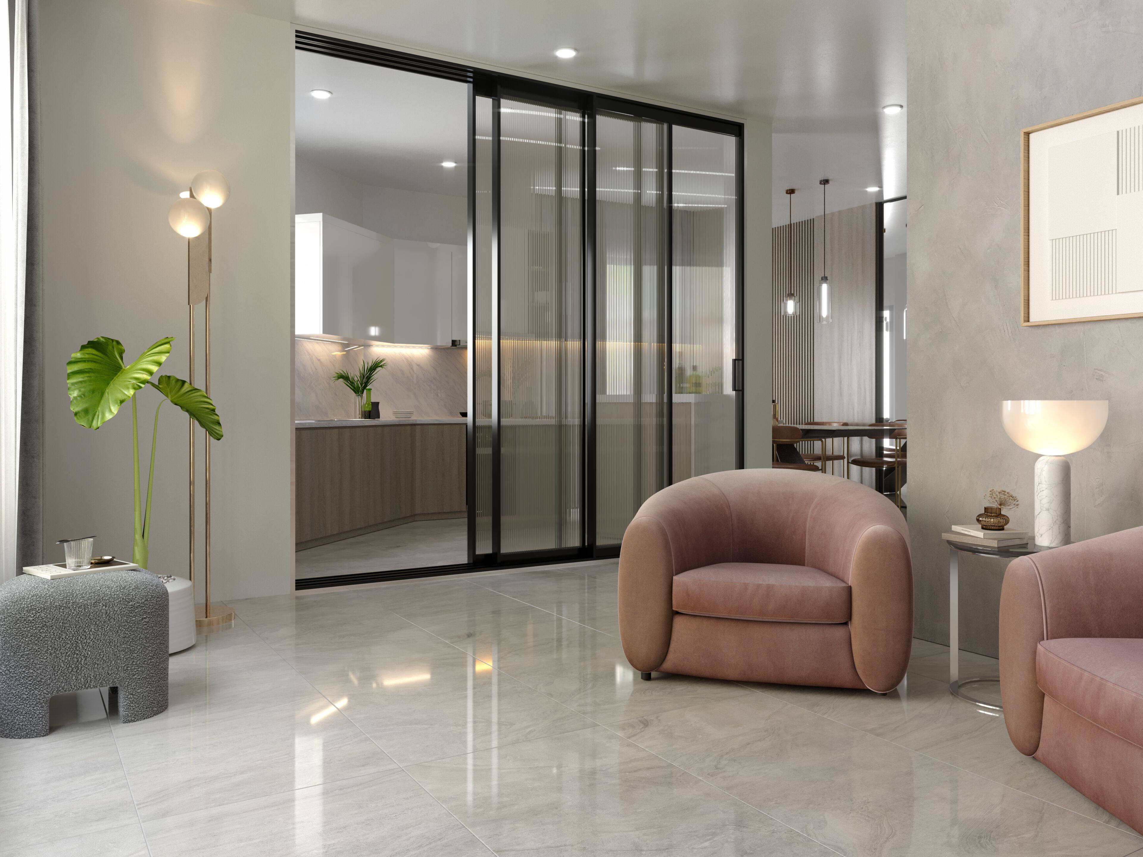 Пол / керамогранит с эффектом цемента Kaleseramik плиты ARCH-00069135