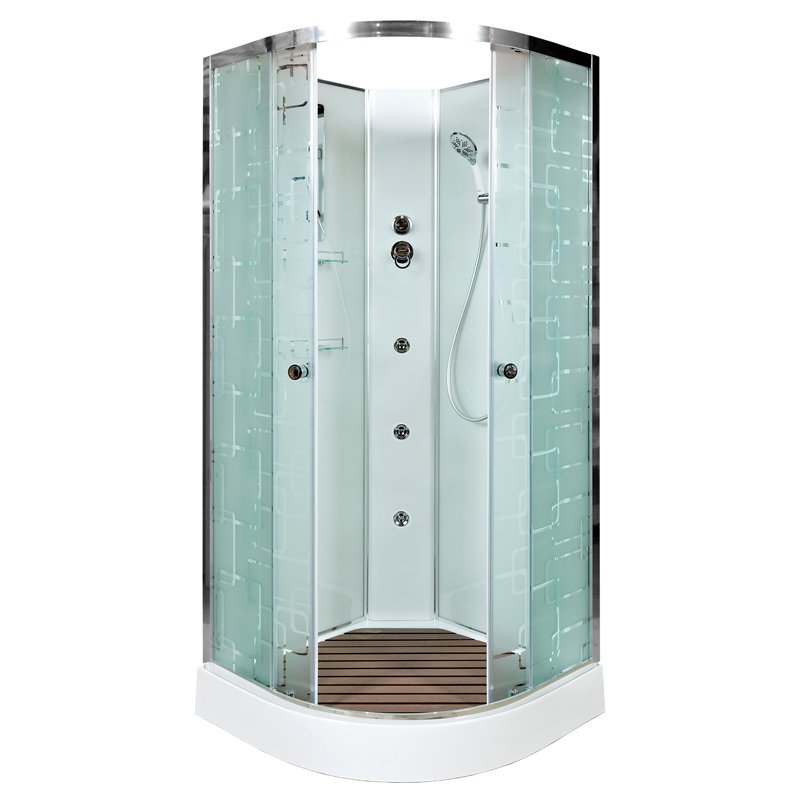 D01S LED Душевая кабина DETO Серия D ЕМ1580 N с гидромассажем (гм.) - Вид №29