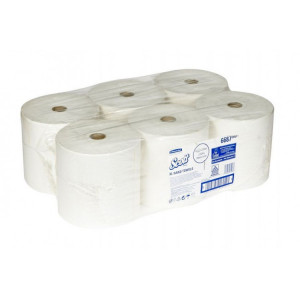 6687 Kimberly Clark Полотенца бумажные в рулоне Kimberly Clark Scott XL 6687 1-слойные в рулоне по 354 метров