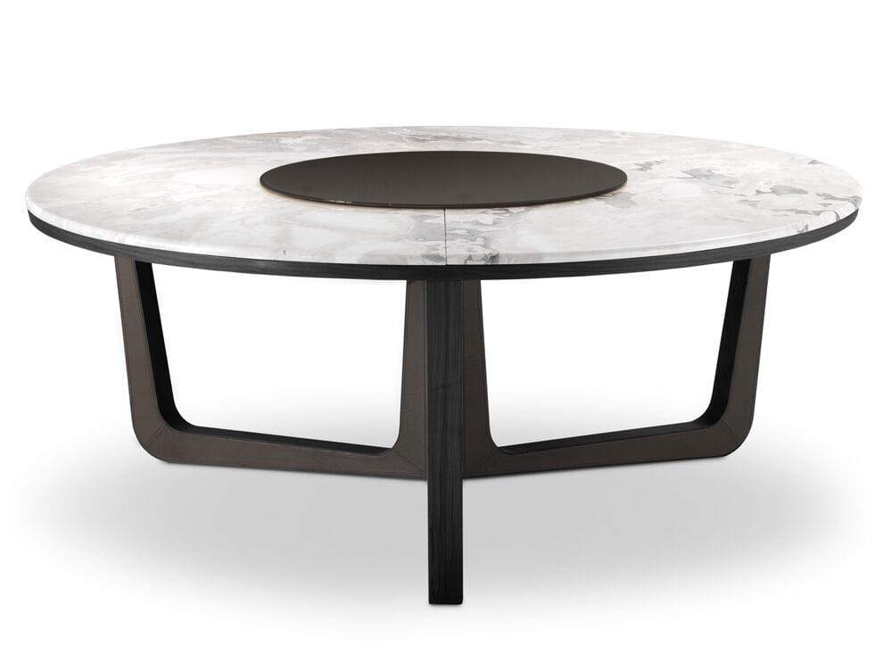 Круглый мраморный обеденный стол с Lazy Susan i 4 Mariani ASCOT ARCH-00082694