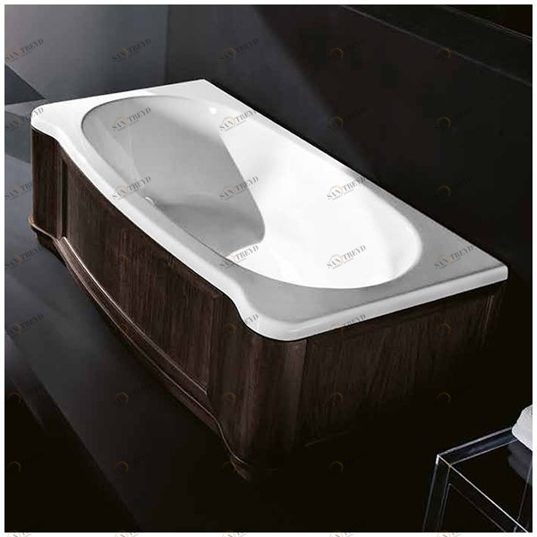 Ванна Gruppo treesse New Classic VTL-V6770-SX-WV белая прямоугольная левая венге VTLV6770SXWV