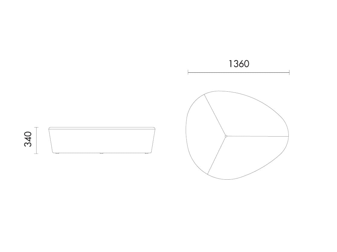 Овальный пуф из ткани Grado Design ARCH-00062001 - Вид №8