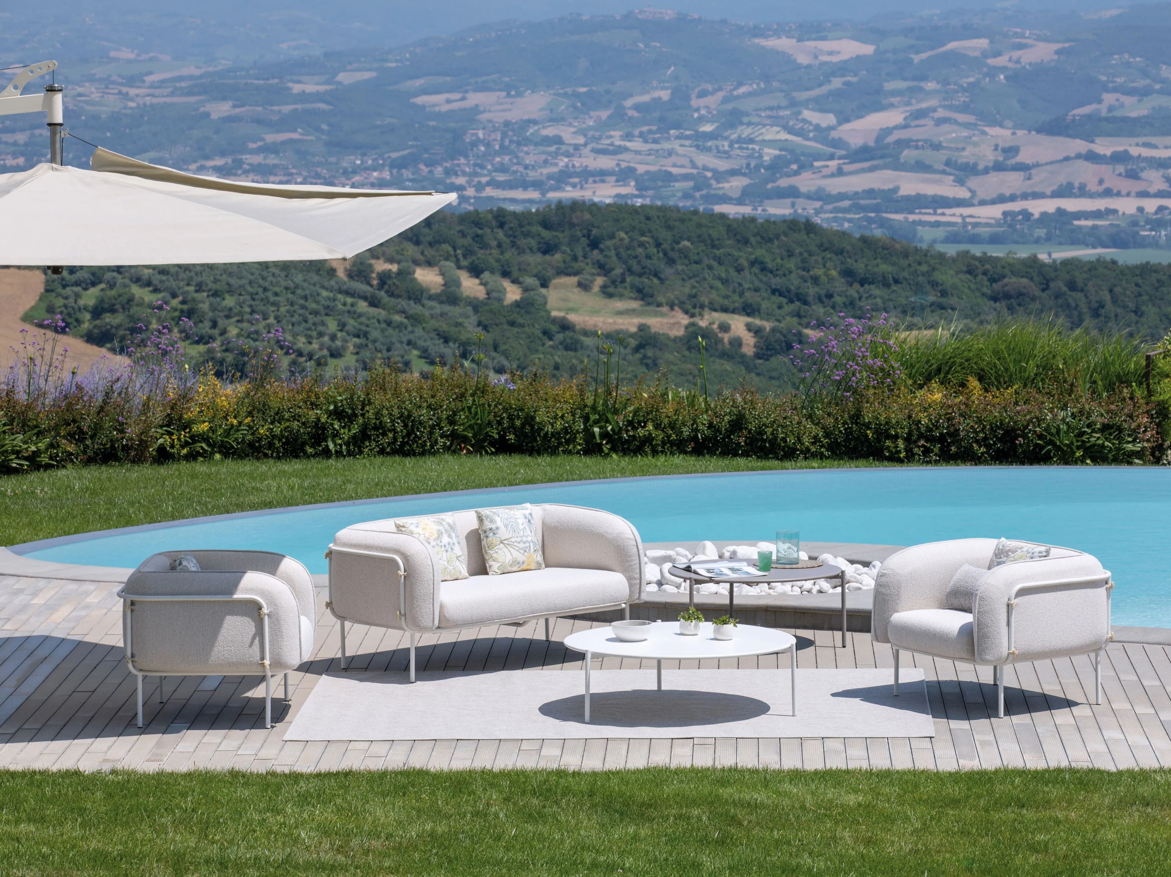 2-местный тканевый садовый диван Vermobil Alamari ARCH-00113811 - Вид №1