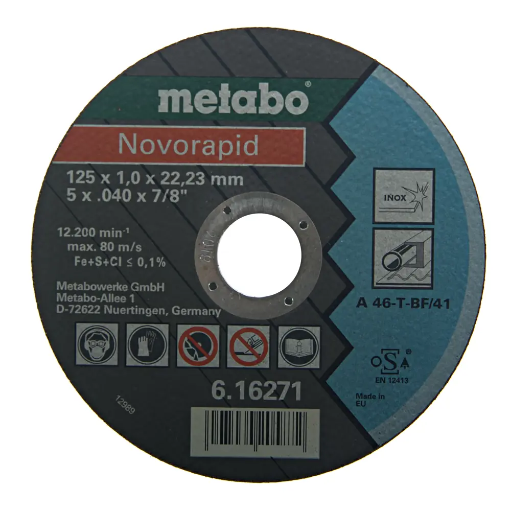 Круг отрезной по металлу Metabo, 125х1 мм 18114305 STLM-2014568 