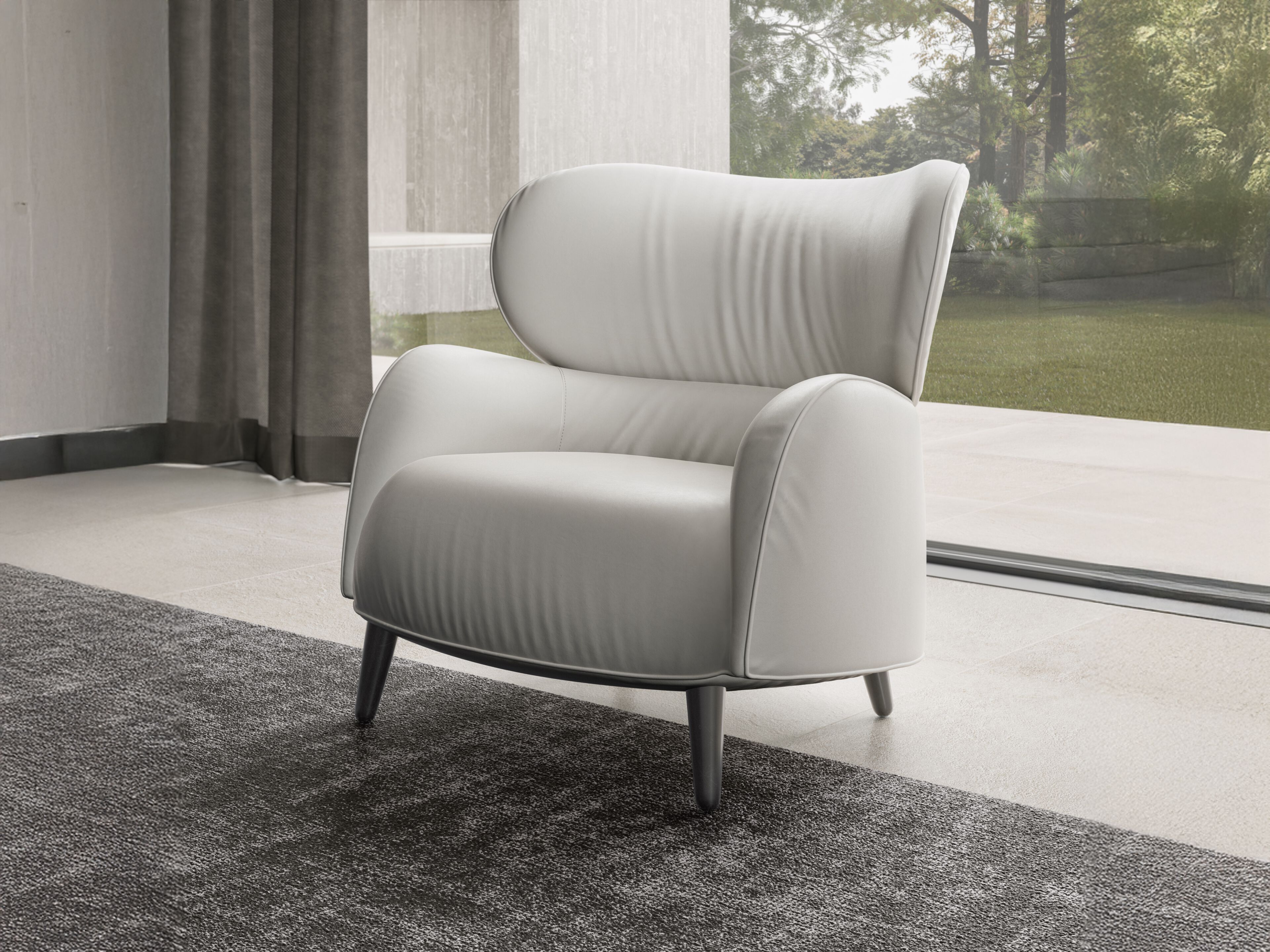 Тканевое кресло с подлокотниками Natuzzi Italia BLOSSOM ARCH-00078020 - Вид №7