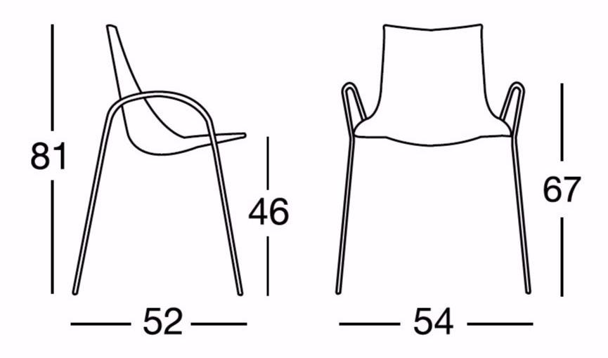 SCAB DESIGN Стул складной с подлокотниками Zebra sun-id-1365802 - Вид №2