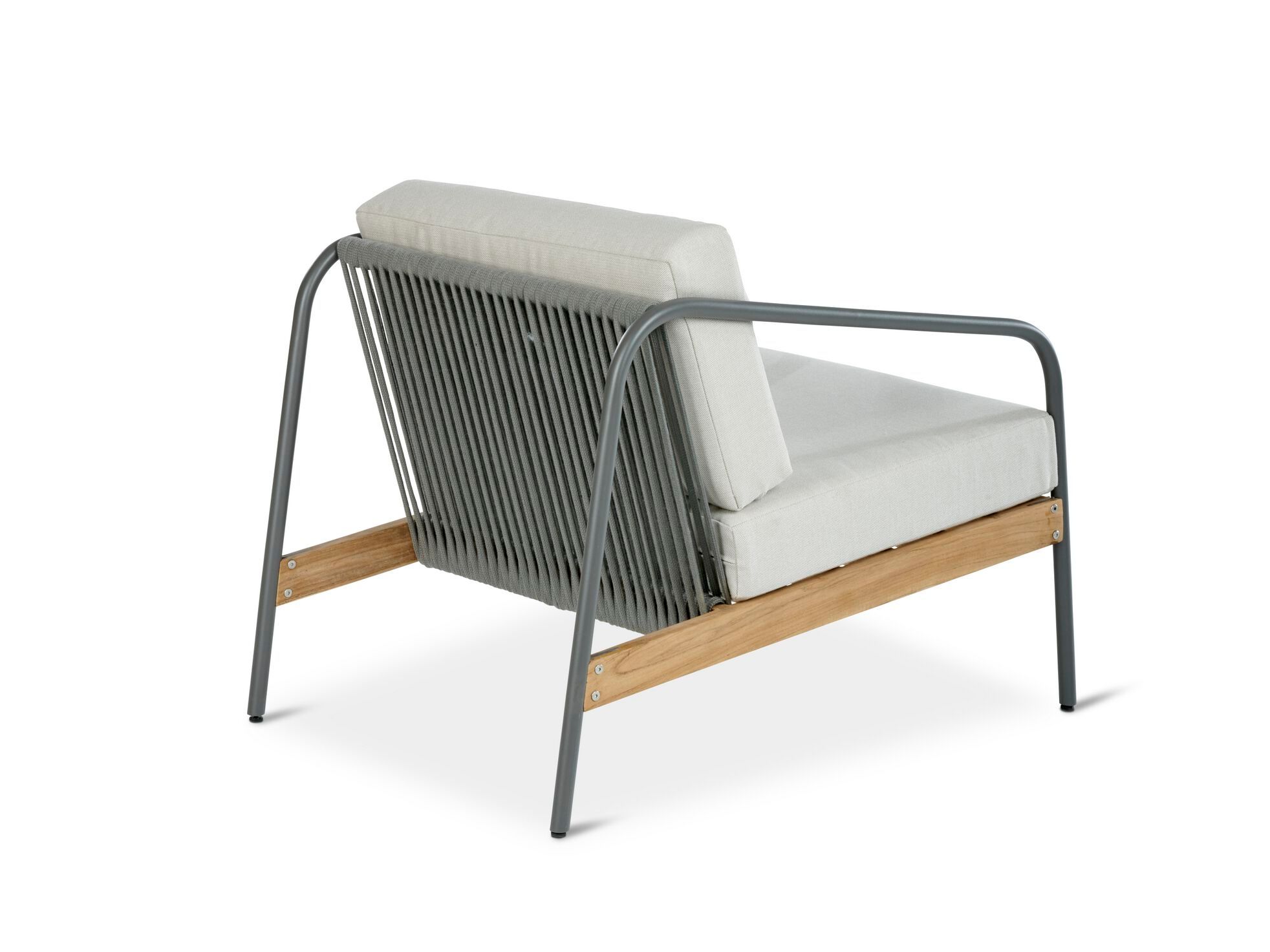 Алюминиевый и деревянный садовый стул с подлокотниками Walters North Fork ARCH-00039861 - Вид №3