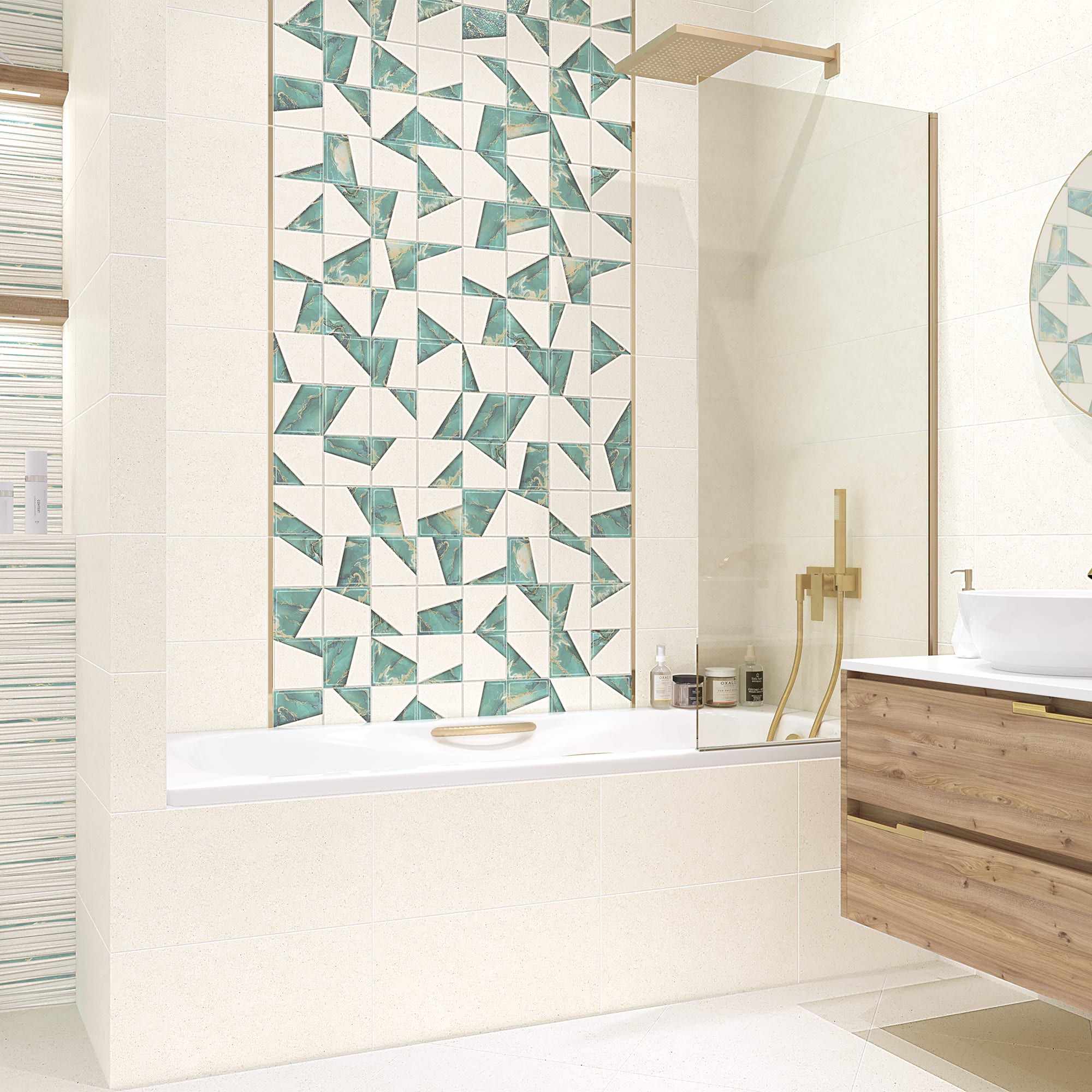 84766328 Плитка настенная 24,9x50см 1.37м2 цвет зеленый ENIGMA Santreyd - Вид №5