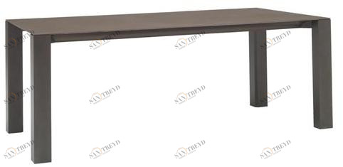 Andreu World Обеденный стол из алюминия с керамической столешницей Wind Me5894-95-96