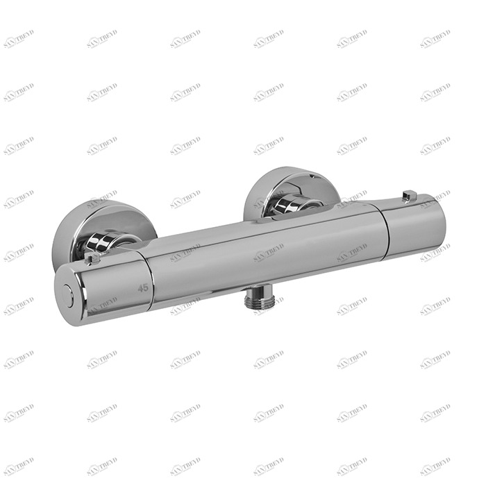 F4215/1 Термостатический смеситель внешнего монтажа без душевого комплекта С МЕТАЛЛИЧЕСКИМИ РУЧКАМИ FIMA CARLO FRATTINI Fimatherm 