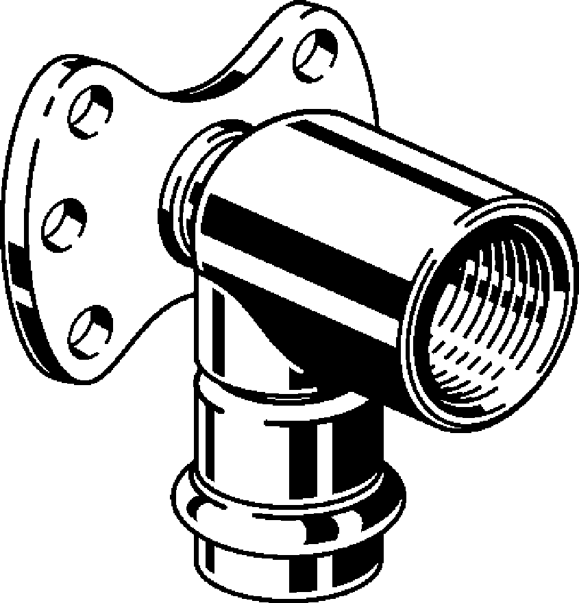 437 244 Модель 2325.5 Трубопроводные системы  Sanpress Inox  Водорозетки Santreyd  - Вид №1