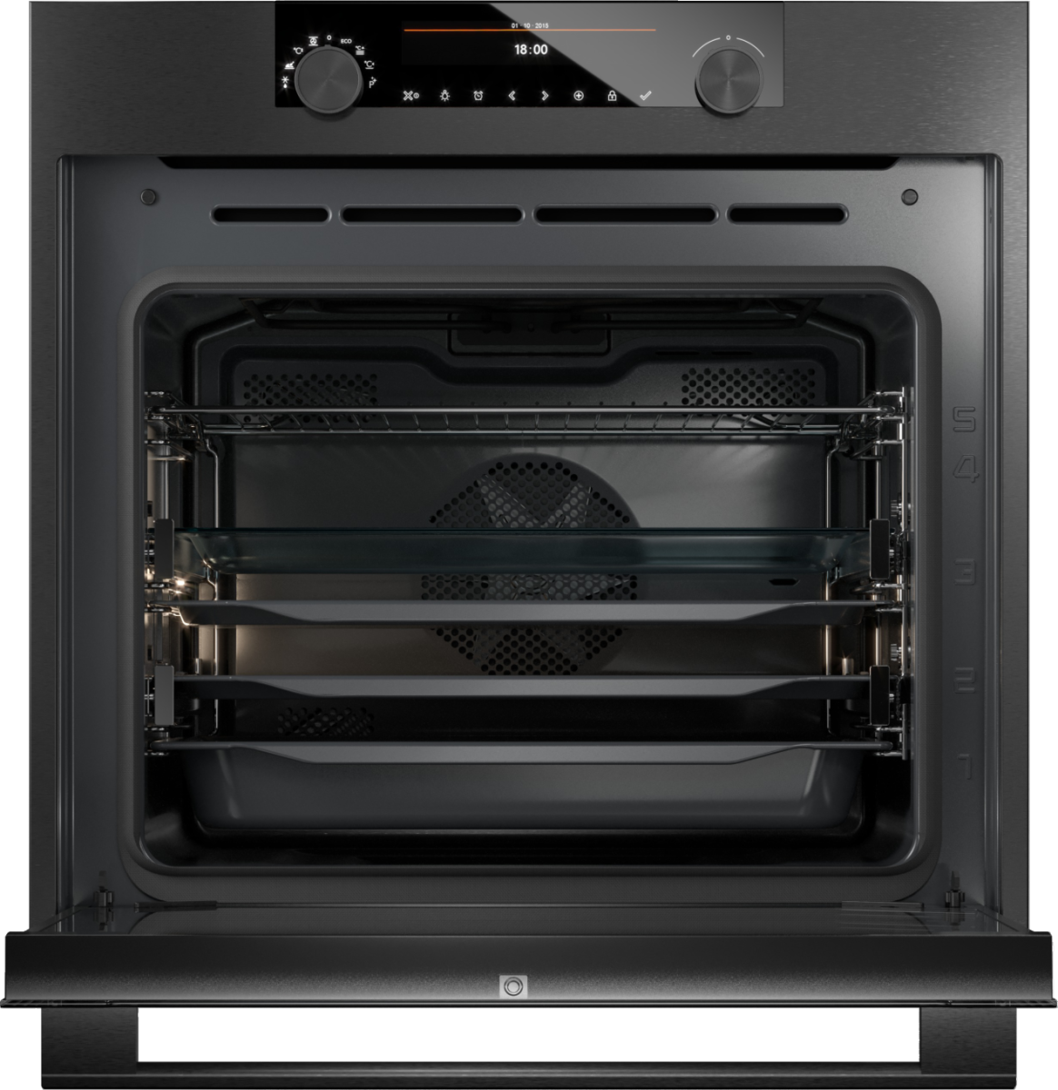 5485148 Электрический духовой шкаф Asko OP8687B-1 серый STDN-0036992 - Вид №2