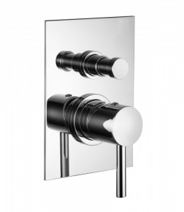 52529 / PR Встроенный смеситель с автоматическим переключателем на 2 направления. Bongio T Square