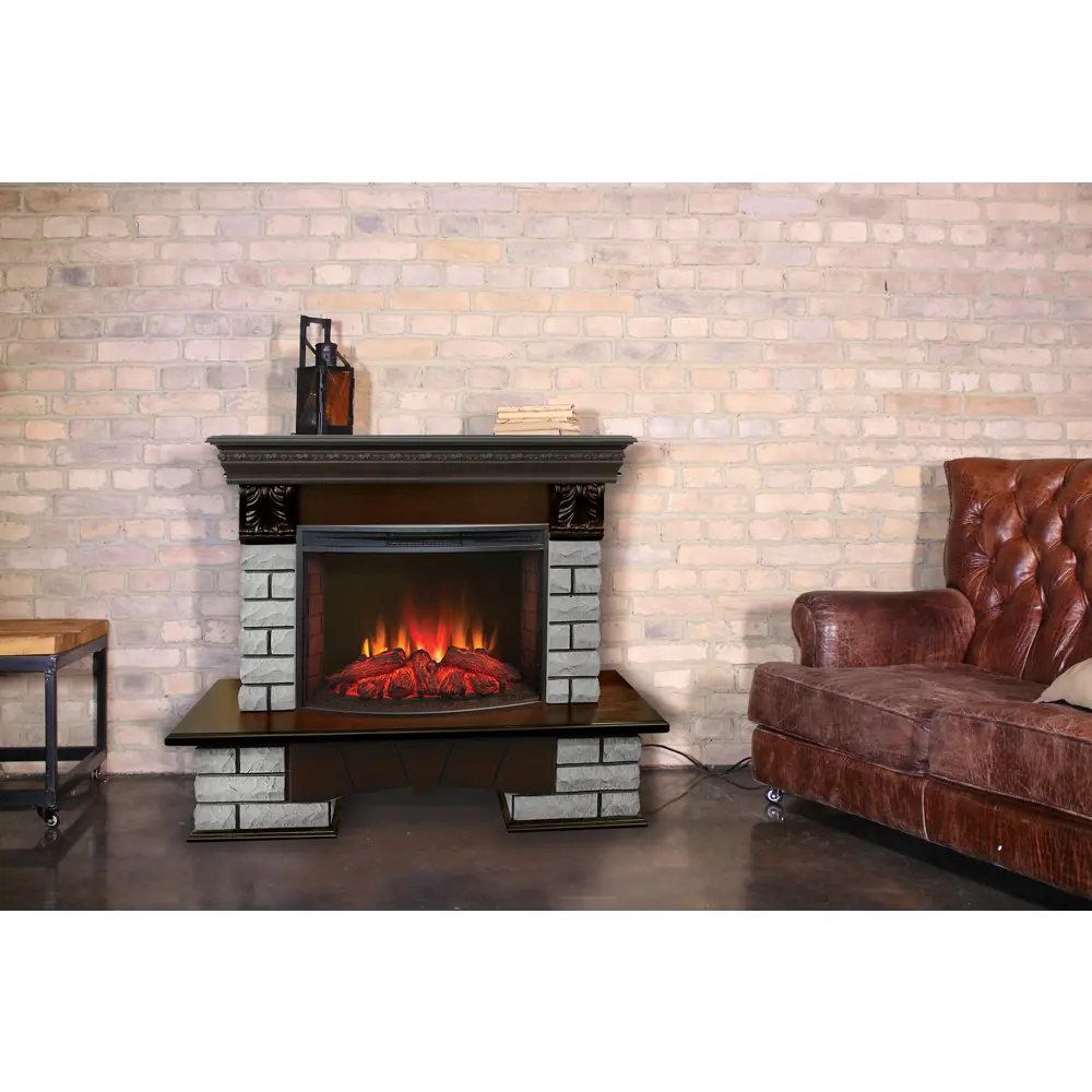 REALFLAME Каминокомплект Country Lux Rock Plus EV - уют кантри с современными функциями 18832008 STLM-0936018 - Вид №5