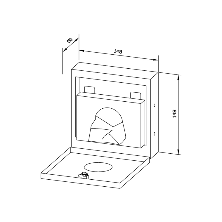 731510 Диспенсер для гигиенических сумок WP256 WAGNER_EWAR A-LINE Wagner Ewar  - Вид №1