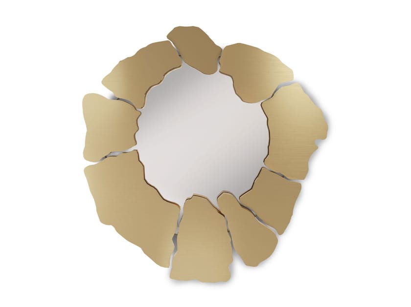 Настенное латунное зеркало с рамкой Ginger & Jagger Earth to Earth ARCH-00032425