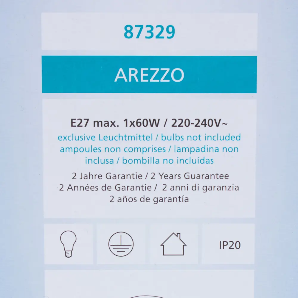 Светильник настенно-потолочный Arezzo 1xE27x60 Вт 18742897 STLM-2071735 Eglo  - Вид №4