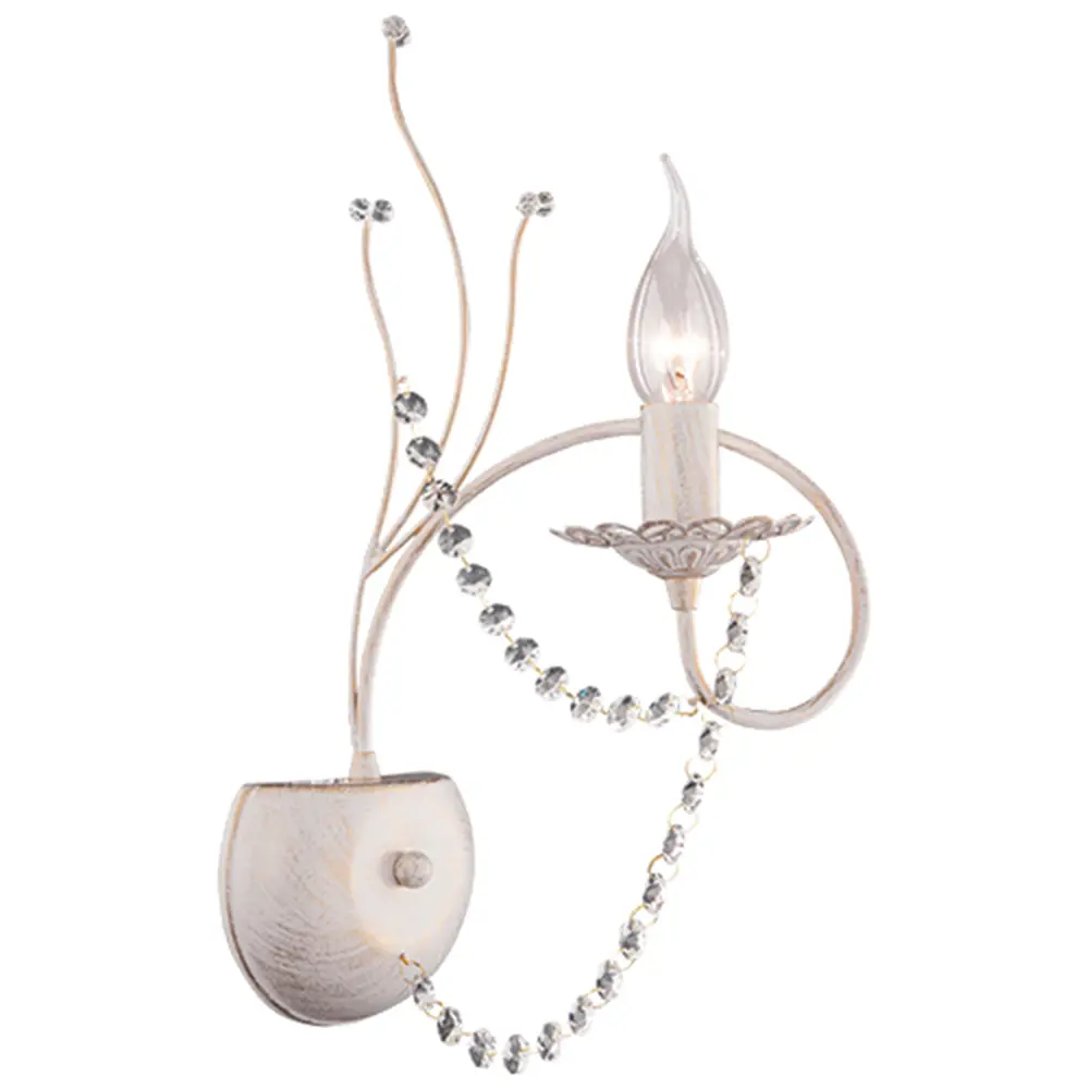 Бра Арабеска 1xE14x40 Вт, металл, цвет белый Eurosvet STLM-2157183