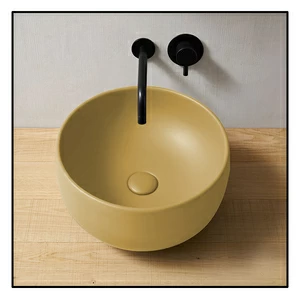 BAERACN Накладная раковина на столешницу  круглая Ceramica Cielo