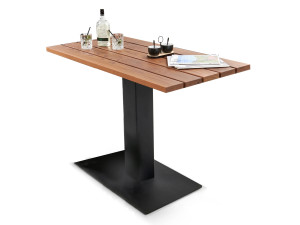 Высокий прямоугольный садовый стол