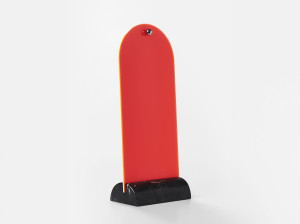 Настольное зеркало / фоторамка из черного мрамора Marquina и PMMA